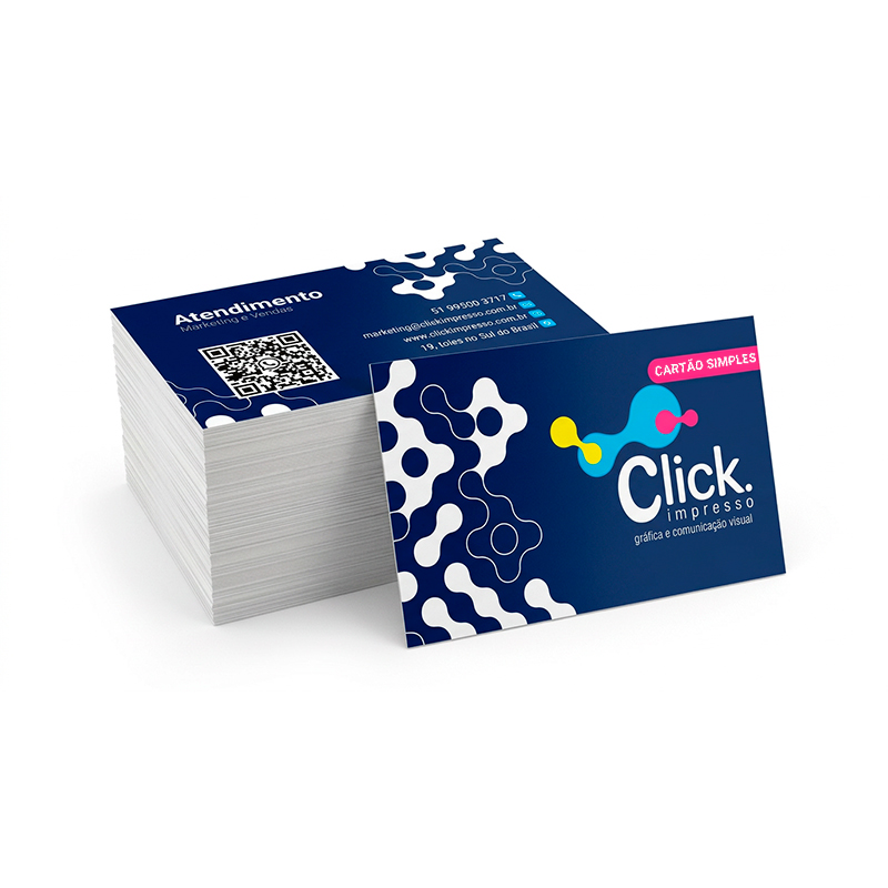 Cartão de Visita Simples Frente e Verso PROMOCIONAL!
